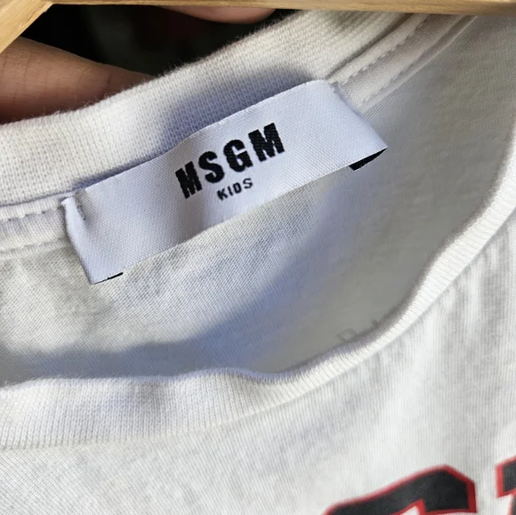 MSGM Kids logo-print short-sleeved T-shirt 6Y UNISEX BOY AND GIRL - Picture 4 of 5